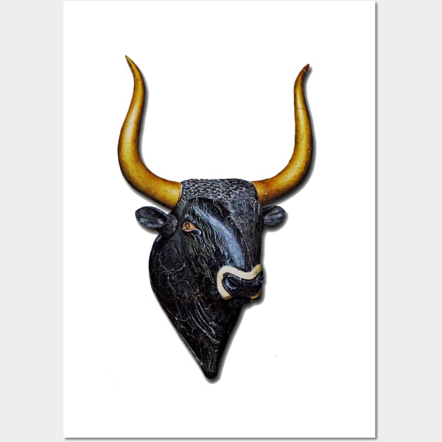 Bull's Head of Knossos - Minoan Culture Wall Art by Naves